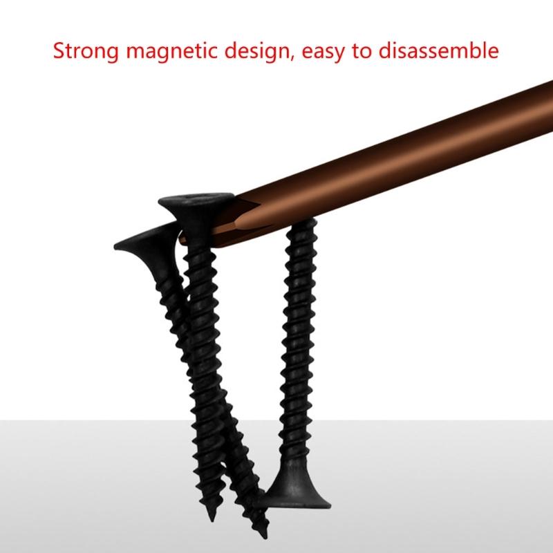 Schlitz-/Kreuzschraubendreher, Nähmaschine, legierter Stahl, groß, stark, magnetisch, verlängerter langer Stab, Schraubendreher mit langem Griff