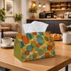 1pc Retro Abstract Modern Tissue Box | Durable, Geometric Circle Pattern Suitable for Living Room Accent, Bedroom Decor, Encouragement Gifts, Workplac