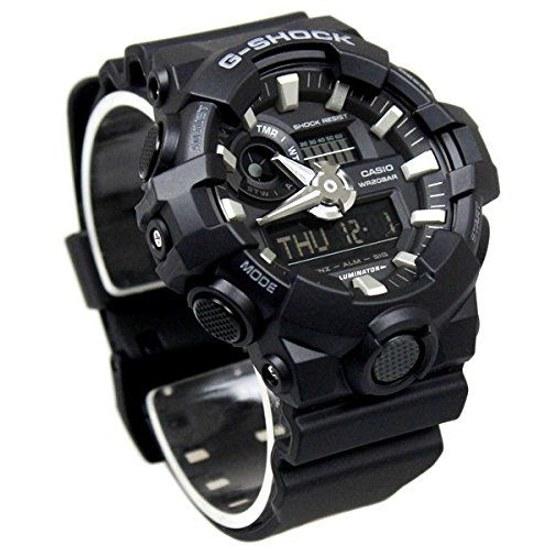 Police Self-Defense Force G-SHOCK 20 ATM Water Resistant Ana-Digi Plastic Belt Watch Mens (GA-700-1A GA-700-1B GA-700-4A) (GA-700-1B (Black B))