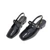 Versatile Mary Jane Sandals Women's New Single Shoes High Heels Shallow Mouth Spring and Summer Bag Head Retro Women's Sandals