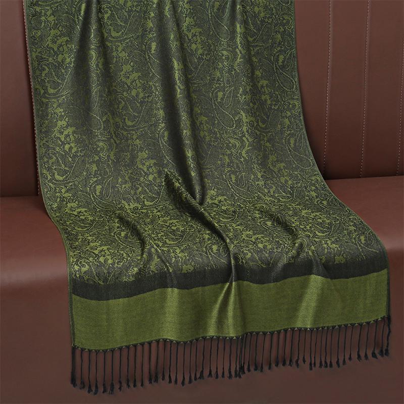 Jacquard Scarf Women Luxury Fashion Thick Soft Lady Scarves Stole Shawl Muslim Hijab Wrap Headband Neckerchief Bandana