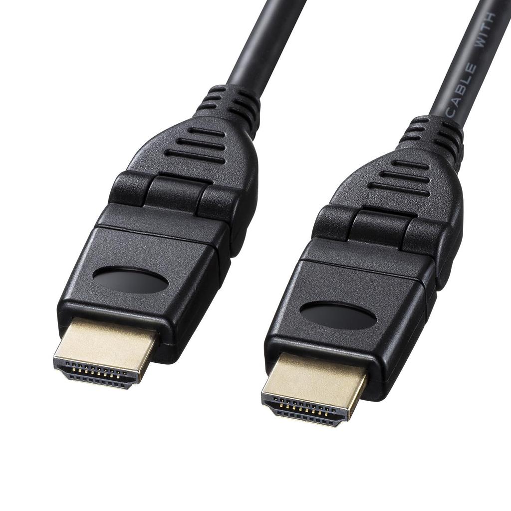 SANWA SUPPLY High Speed HDMI Cable (3D Connector) (Black, 1m) KM-HD20-3D10N