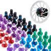 12pcs M5x10mm Disk Brake Rotor Bolts Colorful Stainless Steel MTB Mountain Bike T25 Brakes Disc Fixed Screw Bicycle Accessories
