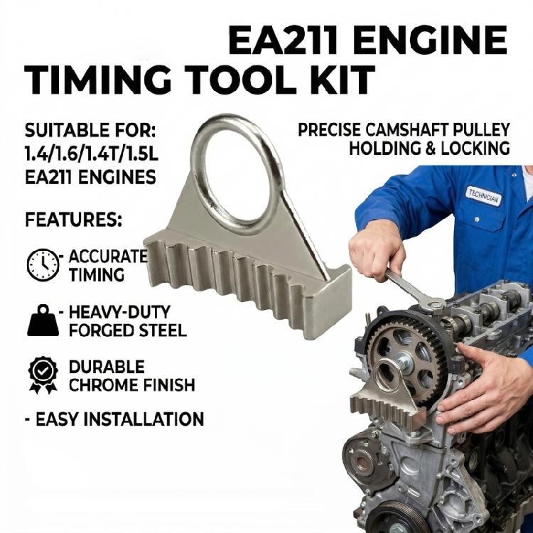 EA211 Engine Timing Tool Camshaft Retainer Wrench Universal Belt Pulley Locking Tool Alloy Car Timing Tool Enduring