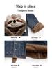 Girls' Fleece-Lined Denim Jacket - Warm Korean Style Autumn/Winter Cotton-Padded Top for Little Girls