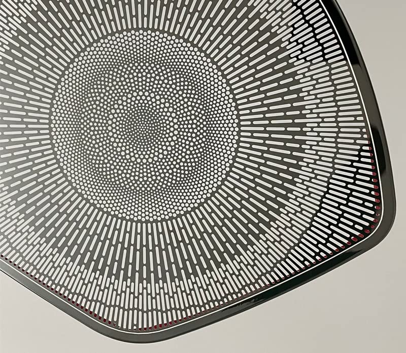 MEKOMEKO Stainless Steel Speaker Covers for the New Toyota Corolla Cross (September 2021 and later), 4-Piece Set, Black, CRS-YXKB