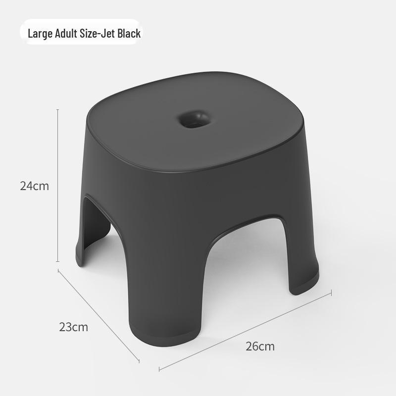 Thickened Non-slip Plastic Footrest Stool for Kids and Adults - Ideal for Bathrooms and Entryways