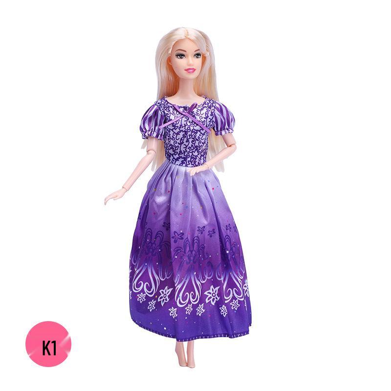 Set haine pentru papusa Barbie: Albă ca Zăpada, Belle, Cenușăreasa, Frozen, Mica Sirenă, Frumoasa Adormită, Rapunzel - Colecție 11 Inch