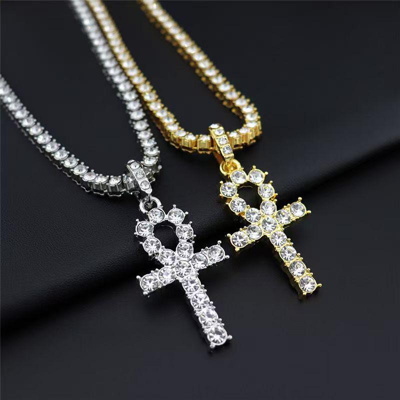 Men's 4mm Cuban Chain Necklace - European American Hip Hop Style Tennis Pendant Jewelry