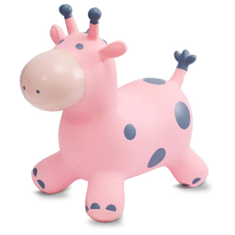 Baby Toddler Toy Kids Riding Toy Ride-on Horse Toy Toddler Outdoor Inflatable Animal Hopping Hopper Animal Type Toys for Kids розовый