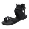 Fashion Buckle Strap Low Heel Women's Roman Style Sandals