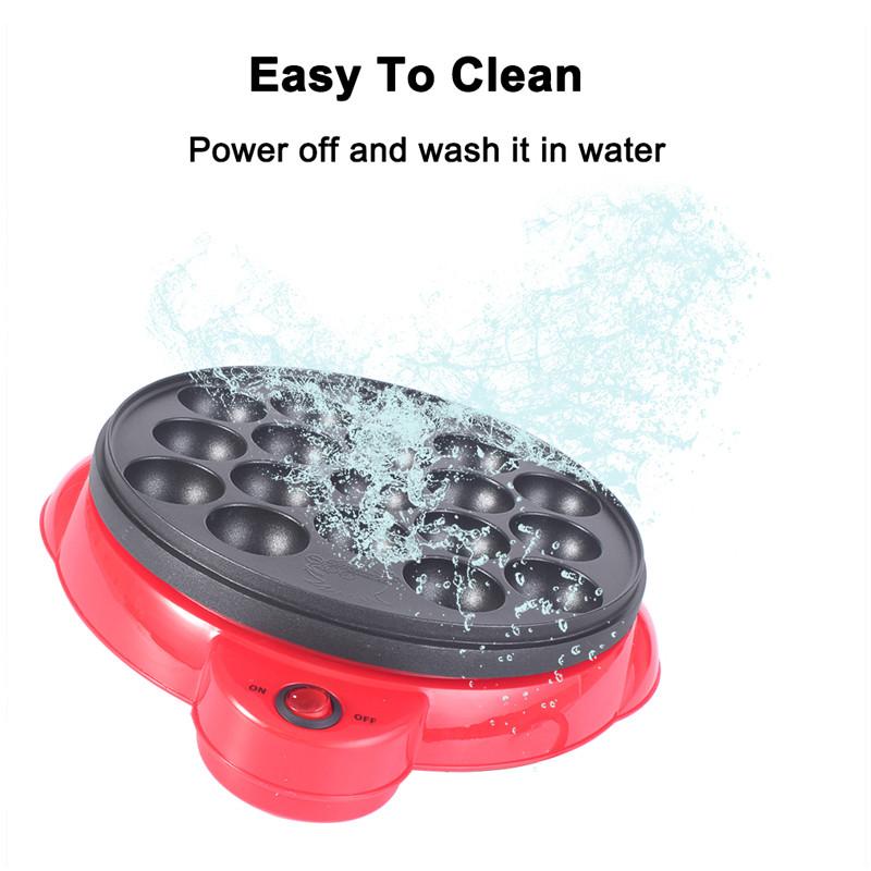 650W Elektrischer Takoyaki-Maker Donut Tintenfischbällchen 18 Löcher Grillpfanne Professionelle Kochwerkzeuge Haushalt Maruko Backmaschine