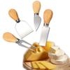 4pcs/set Wood Handle Sets  Bard Set Oak Bamboo Cheese Cutter Knife Slicer Kit Kitchen Cheedse Cutter Useful Cooking Tools