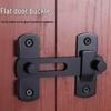 Black Stainless Steel 90° Door Latch Bolt for Home or Pet Doors