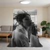 Blanket Model B-Bella Super Warm Comfortable Hadid Plush Throw Blanket Child Home Sofa Bedroom Gift