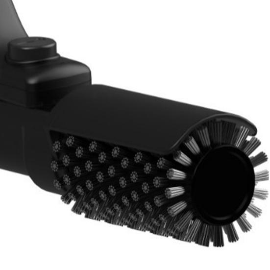 Elektrische Roterende Grillborstel met 3-Snelheden Vermogensregeling Verstelbare 7-Hoekige Kop Roestvrijstalen Borstelharen Schoonmaakhulpmiddel Hoge Temperatuur Bestendig Grill