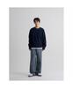 8SECONDS Casual Fisherman Round Knit Navy
