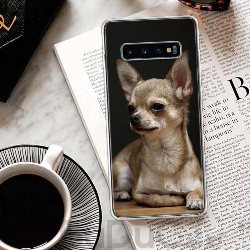 Chihuahua Puppy Teacup Dogs Cover For Samsung Galaxy S23 S22 S24 Ultra S21 Plus S20 FE Phone Case S10 + S10E S9 S8 Print Coque