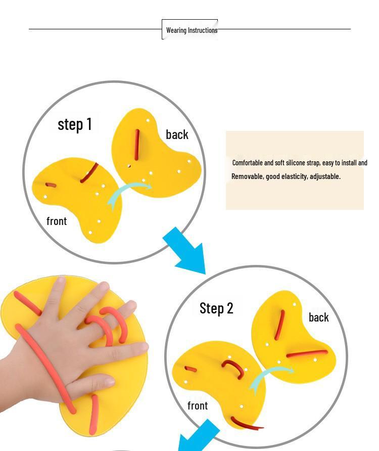 Hot-Selling Half-Palm Swimming Hand Paddles - Skill Training Aid & Outdoor Swimming Tool