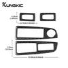 Real Soft Carbon Fiber Sticker For Chrysler 300 300C Dodge Charger Magnum 2005 2006 2007 Car Window Panel Interior Accessories