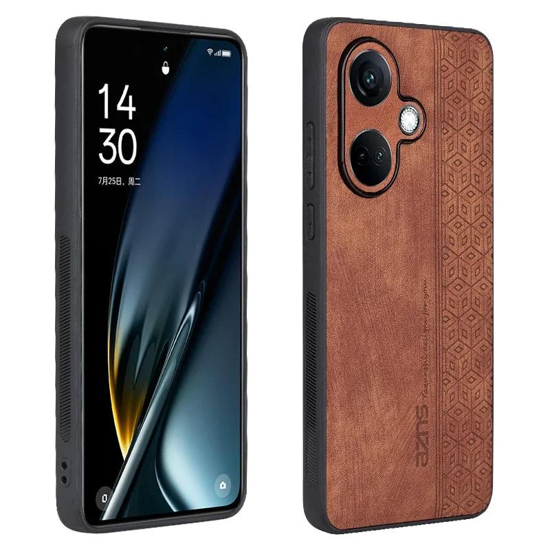 Luxury 3D Embossed Leather Case for Oppo K10 K11 K10 Pro One Plus Nord CE3 CE2 Lite Skin Feel Soft Edge Rugged Bumper Back Cover
