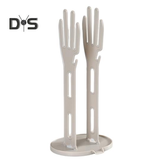 1/2ks držák na kuchyňské rukavice Sušák na rukavice se stabilní základnou Jednoduchá instalace Organizér na sušení utěrek na nádobí Stojan na věšák na dřez