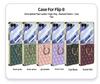 Samsung Z Flip 8 Ring Case: Creative Diamond Lattice French Style Electroplated Leather
