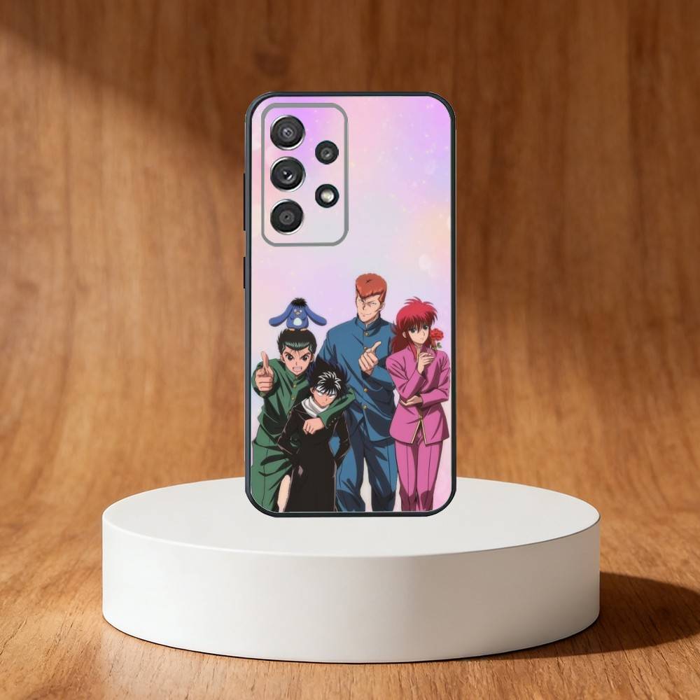 Comics Y-Yu H-HakushoS Phone Case For Samsung S25,S24,S21,S22,S23,S30,Ultra,S20,Plus,Fe,Note,10,9,5G Black Cover