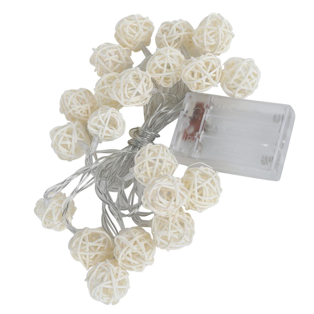 Globe String LED Warm White Lights Ball Decoration for Party Stage Wedding Bedroom