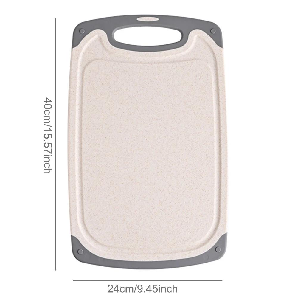 1/3 Stück Schneidebrett-Set Küchenschneidebrett Gemüse Fleisch Schneidebrett Schwerlast Schneidebrett Rechteckiges Hackbrett