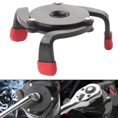 High Strength Steel Oil Filter Removal Tool Universal Design Adjustable Jaw Oil Filter Wrench 60-100mm Range Special Interface
