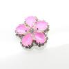 3Pcs/Lot33 * 35MM Flower Plate Button Water Diamond Flower Colored Coat Decoration Button DIY Hand Sewn Clothing Accessories