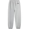 Li Ning Badfive Comfortable Versatile Cuffed Loose Warm Fleece Casual Pants Men pants Gray AKLU519-4