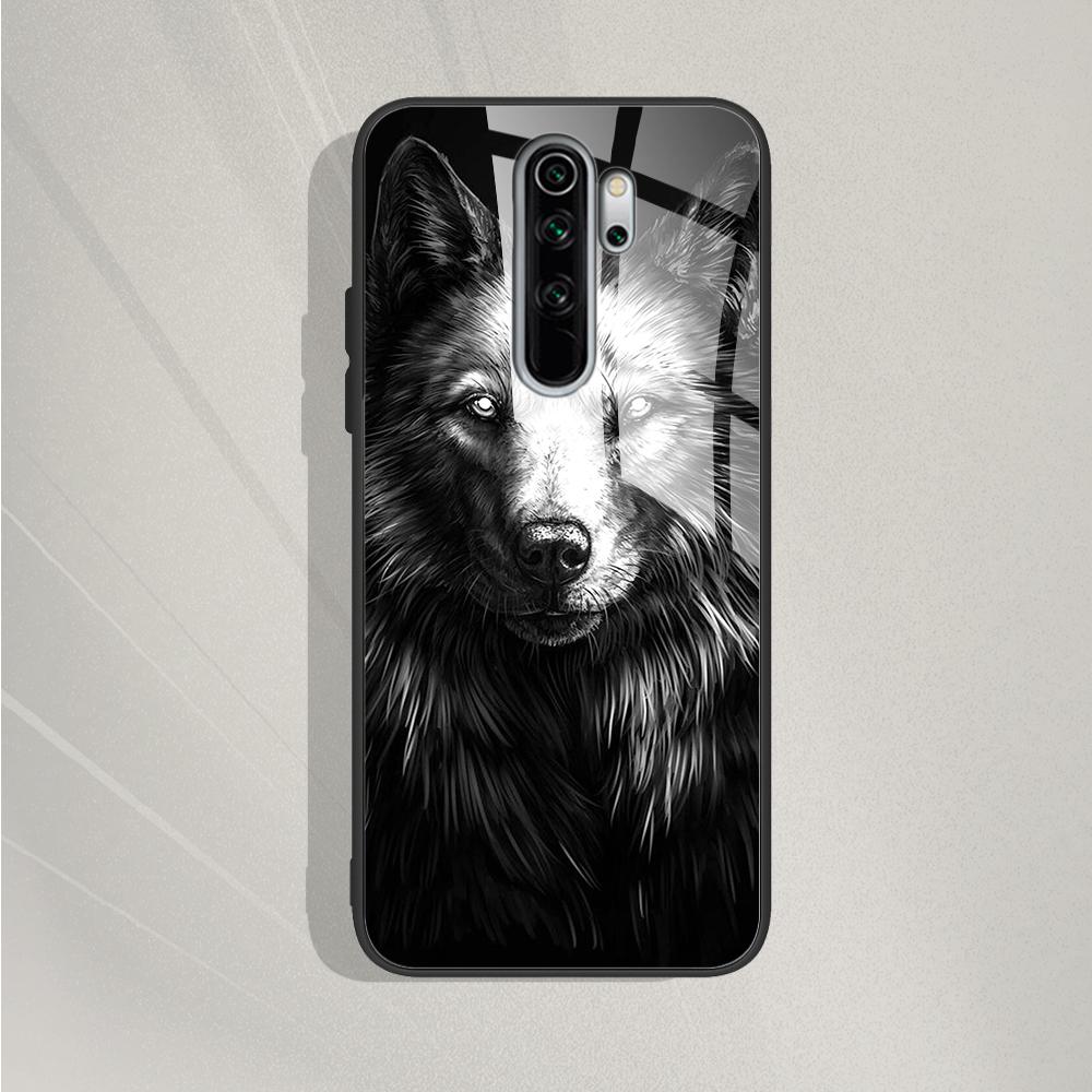For Xiaomi Redmi Note 8 Pro Case Tempered Glass Pattern Silicone Cover Phone Cases For Redmi Note 8 Note8 Note 8T 8 t Fundas