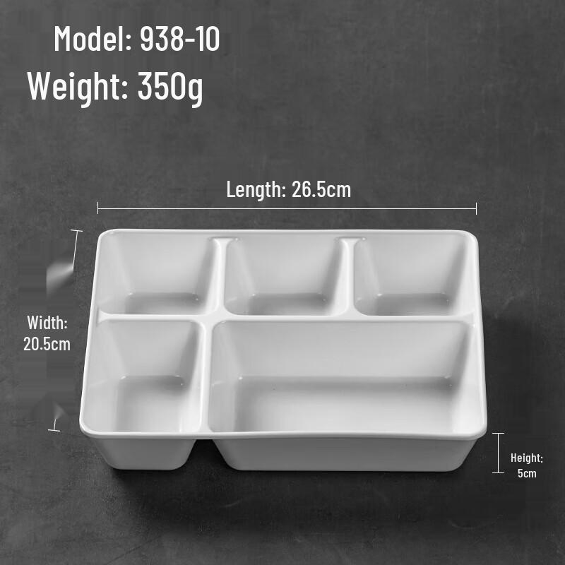 Melamine Multi-Compartment Meal Tray