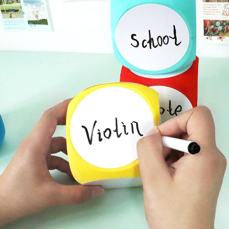 Kids Party Game Diy Blank Dice Toys Eva Write/Erase Reusable Big Dice Party Activity Props Blank Cube Parish Learning Materials