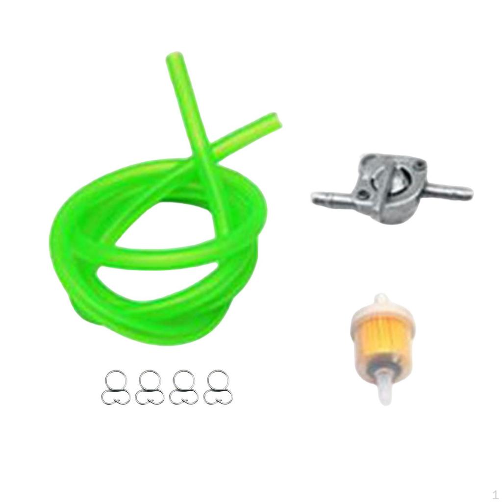 Professional Gas Fuel Switch with Filter Line for Motorcycle Red