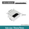 Aluminum Office Desk Cable Cover with Bristles - Sound-Dampening Rectangular Wire Organizer