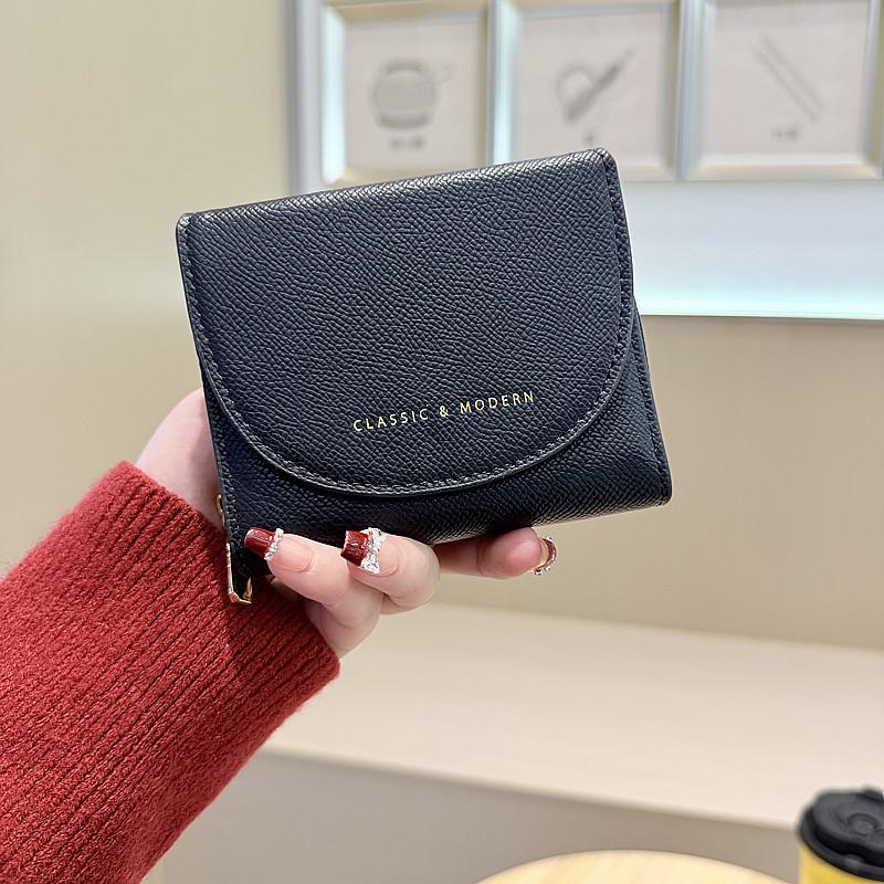 Women’s Short Wallet RFID Blocking Coin Purse Small Bifold Card Holder Compact Clutch Wallet with Zipper Pocket