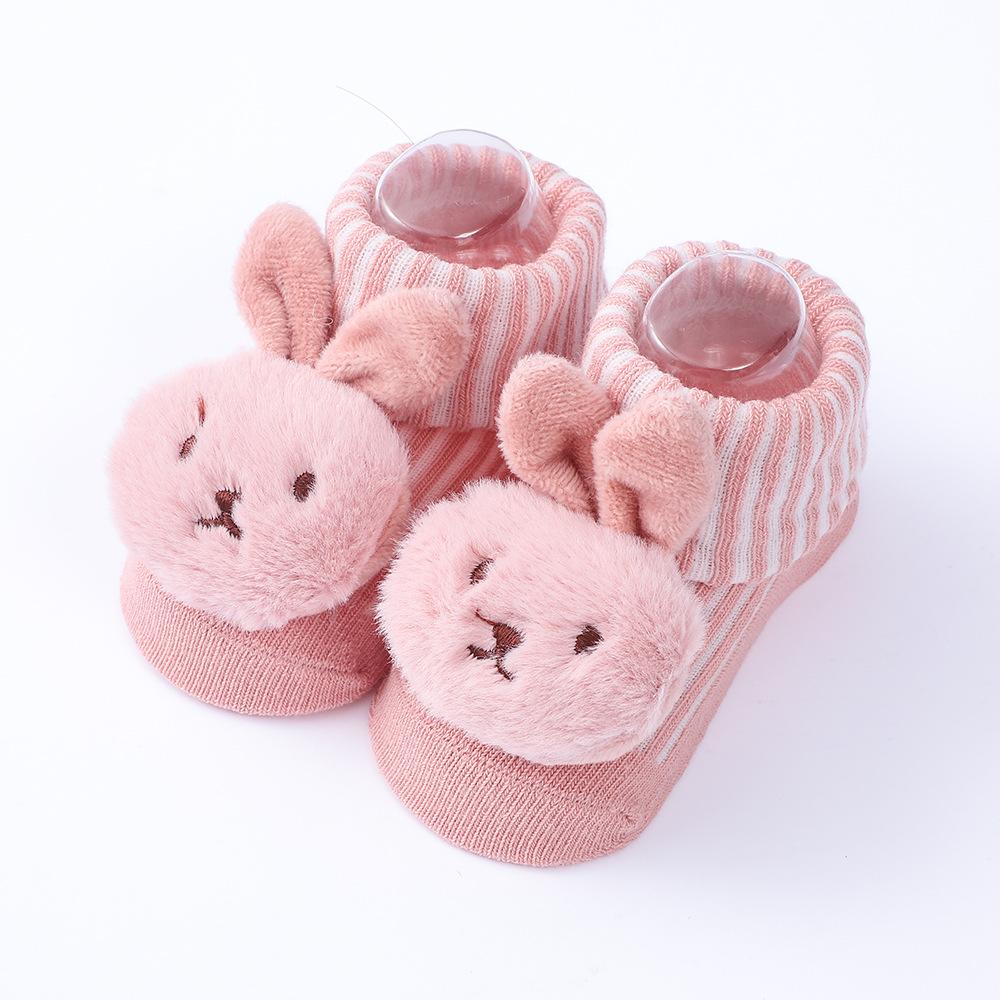 3 Pairs Newborn Baby Socks Cute Cartoon Animal Cotton Floor Socks Infant Thin Socks Breathable Kids Clothes Accessories