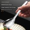 316L Stainless Steel Spoon, New Korean-Style Flat-Bottomed Spoon, Restaurant Hotel Household Dining Spoon, Soup Spoon, Dessert Spoon