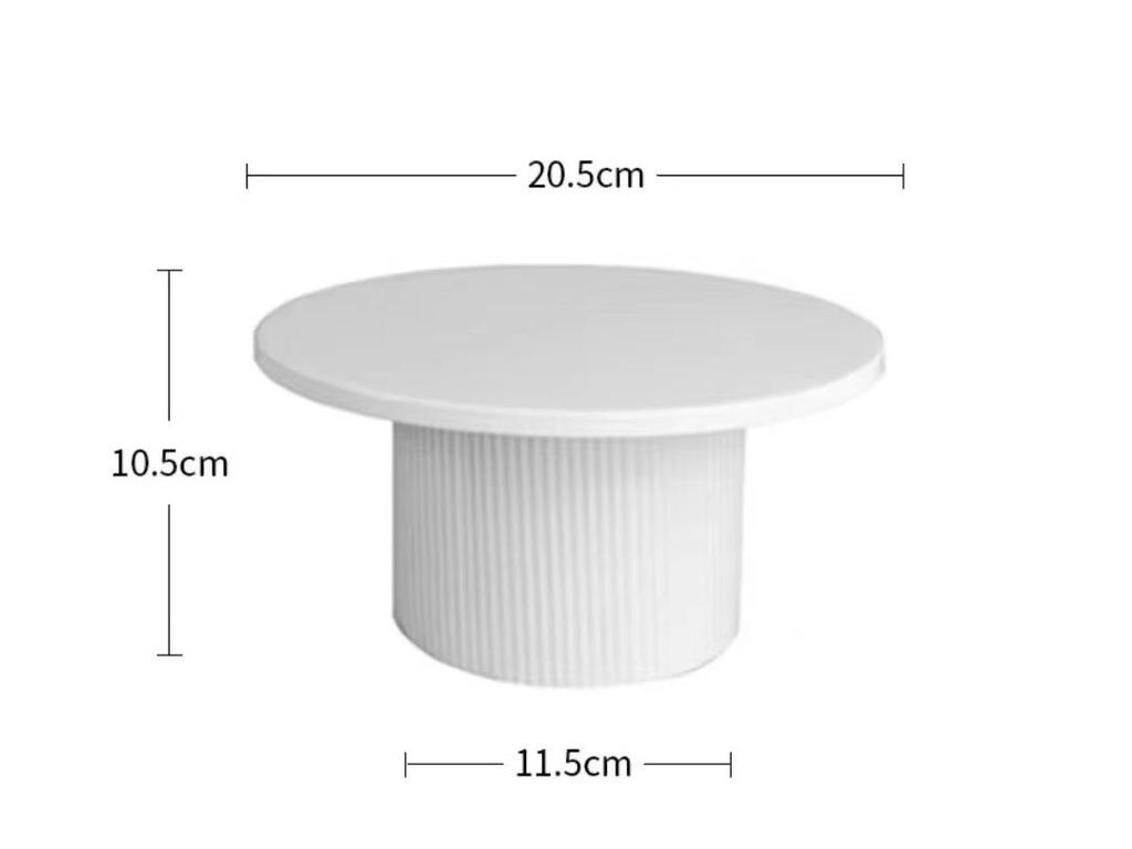 10-Piece White Dessert Display Stand Set: Wooden & Acrylic Tabletop Decoration