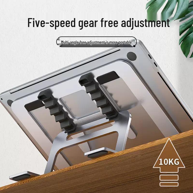 Portable Folding Laptop Stand with Adjustable Height and Cooling Feature for Desktops and Painting