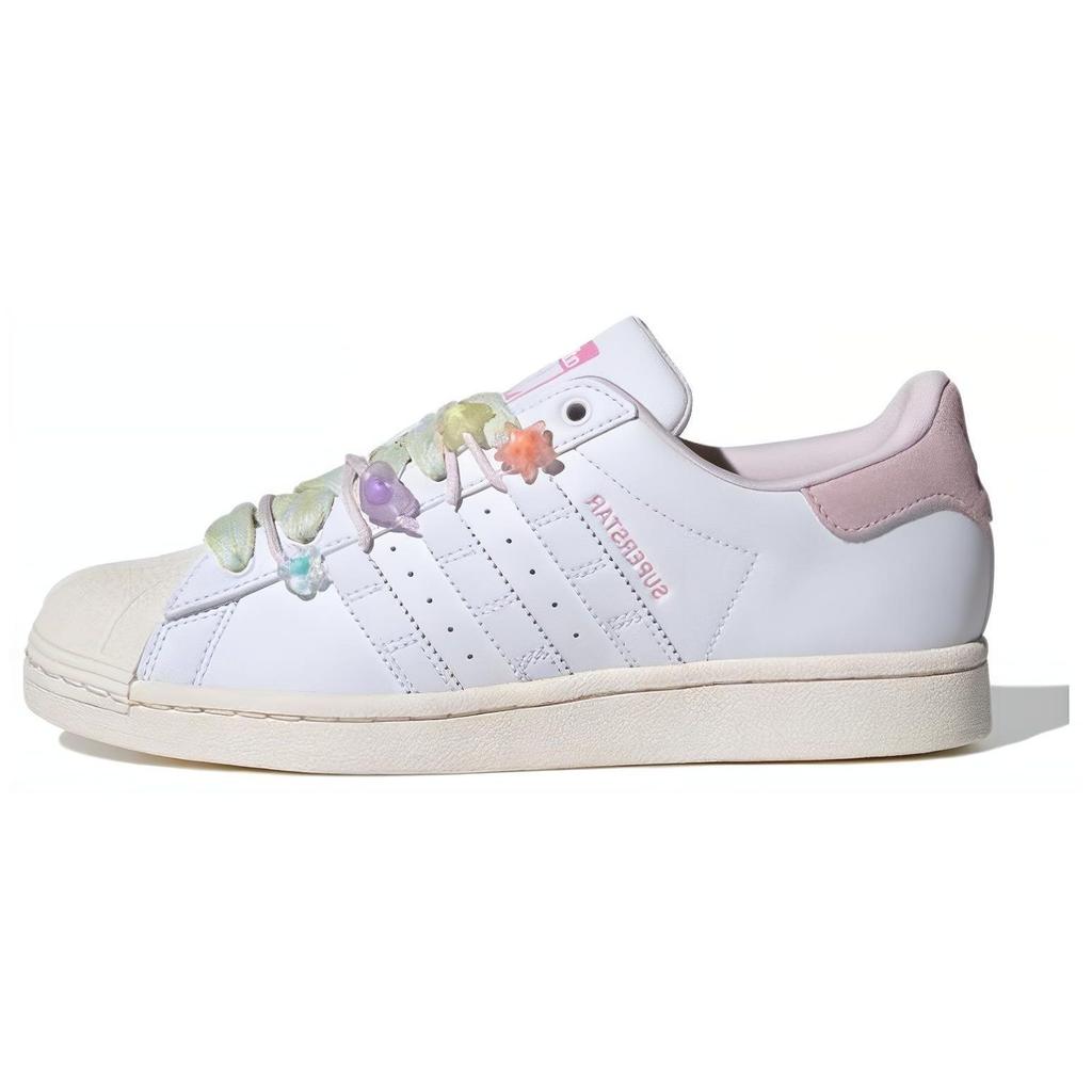 Adidas Originals Superstar Synthetic Leather Versatile Comfortable Simple Shock Absorbing Durable Low Top Lifestyle Casual Shoes Women Sneaker IF1802