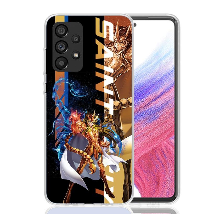 Anime Saint Seiya Case Phone Cover for Samsung Galaxy A17 A16 A15 A14 A13 A56 A55 A54 A53 A36 A35 A34 A33 A26 A25 A24 A23 A05S G