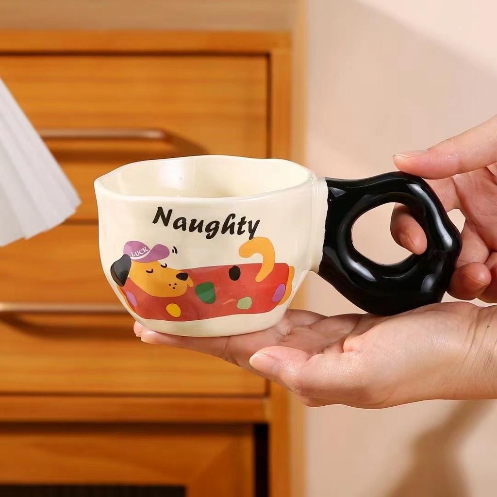 Animal Mug Big Ear Coffee Cup New Product Office High Value Water Cup Home Children's Breakfast Ceramic Cup