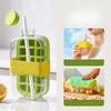 2in1 Ice Tray Water Bottle Portable Silicone Summer Ice Cube Tray With Straw Pressing Mould Ice DrinkBottle Outdoor Beverage Cup