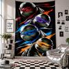 Wall TapestryTeenage Mutant Ninja Turtles Art Hanging Cloth Decorative Background Cover for Room Decoration