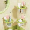 Dopamine Suction Cup Storage Basket Punch-free Face Towel Storage Box Toothbrush Holder  Bathroom