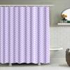 Bright Floral Shower Curtain Waterproof Bathroom Decor for Kids Adults Pink Blue Flower Design Polyester Fabric with Hook Set In